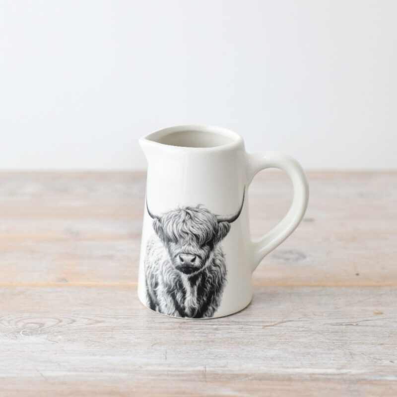Highland Cow Jug Small