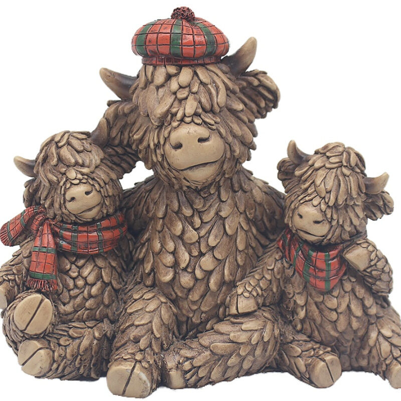 Hughie Highland Cows Tartan