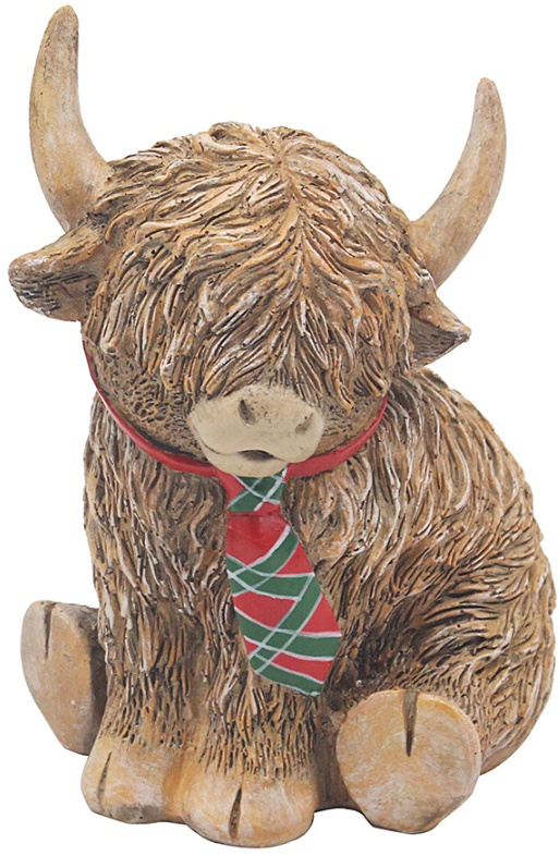 Highland Cow Tartan Tie