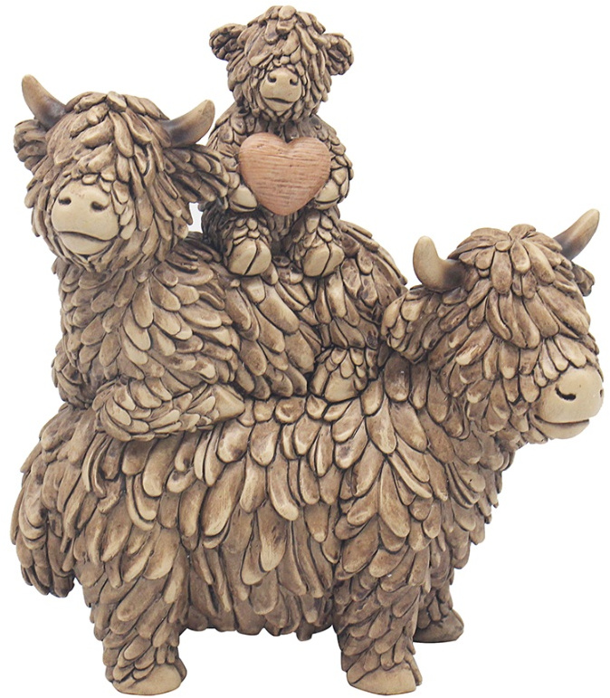 Hughie Highland Cow Family