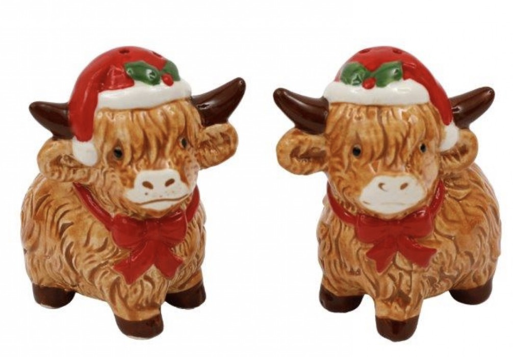 Highland Cow Salt & Pepper Set