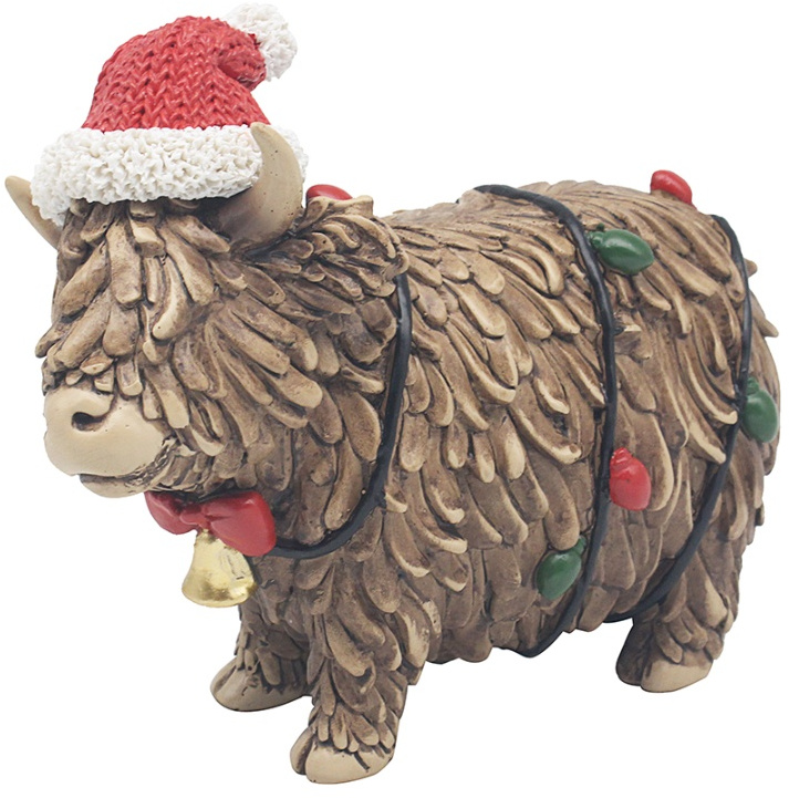 Highland Cow With Lights