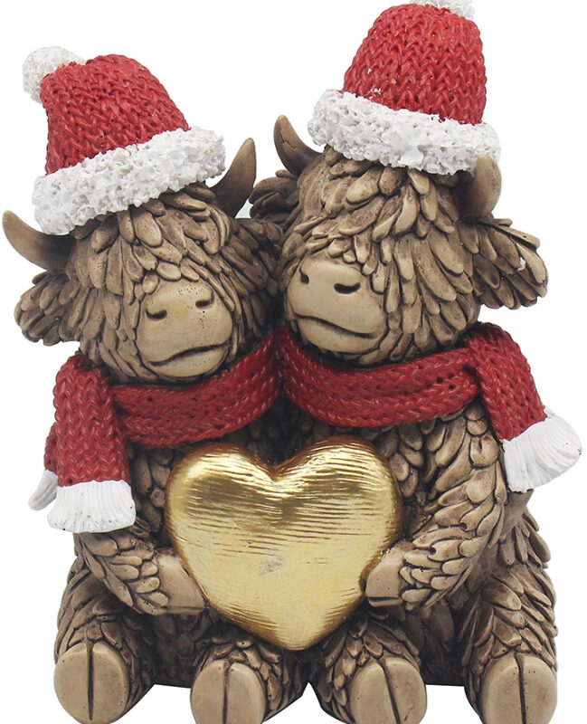 XMAS Highland Cow Couple