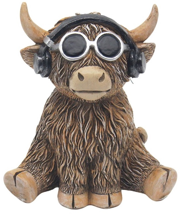 Highland Cow DJ Moo-sic