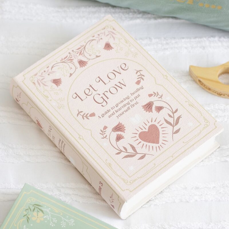 Pink Book Shaped Storage Box