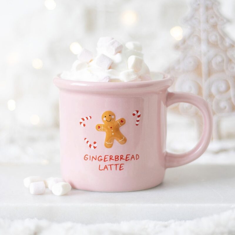 Pink Gingerbread Latte Mug