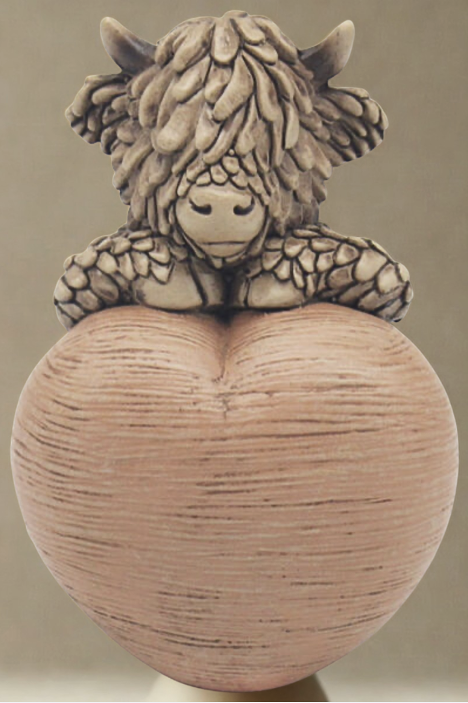 Highland Cow With Heart