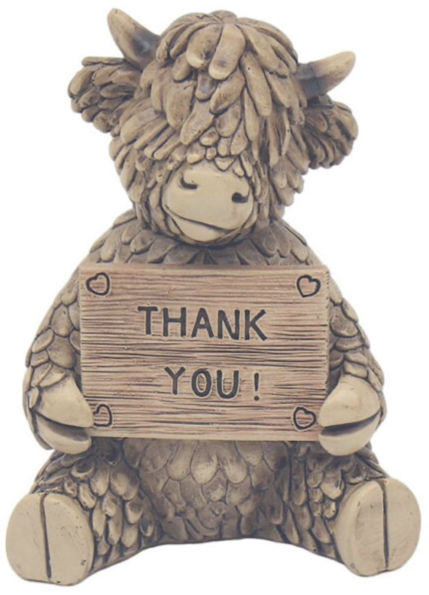 Highland Cow Thank You Sign - Image 2