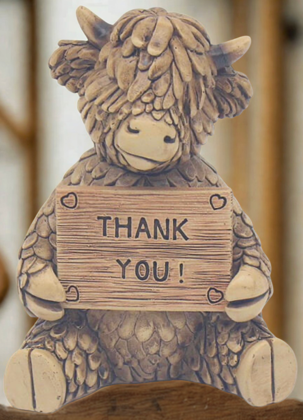 Highland Cow Thank You Sign
