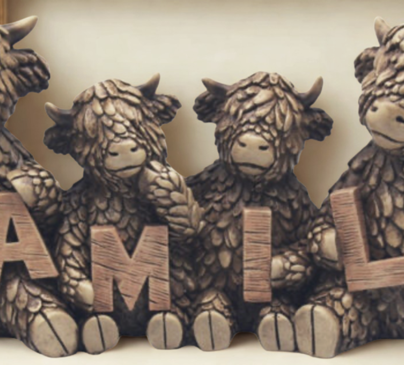 Family Cows Ornament