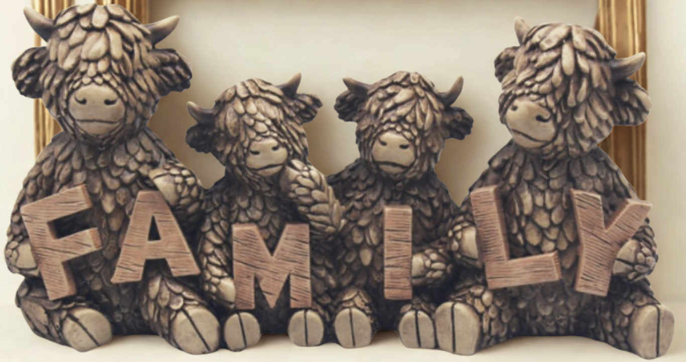 Family Cows Ornament