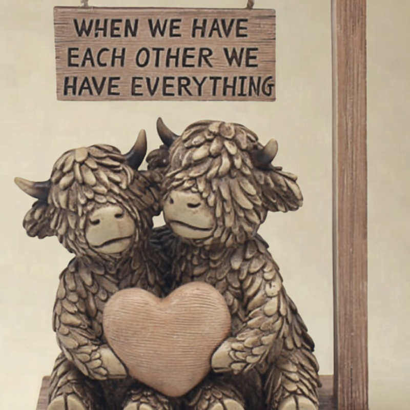 Hughie Highland Cow Each Other