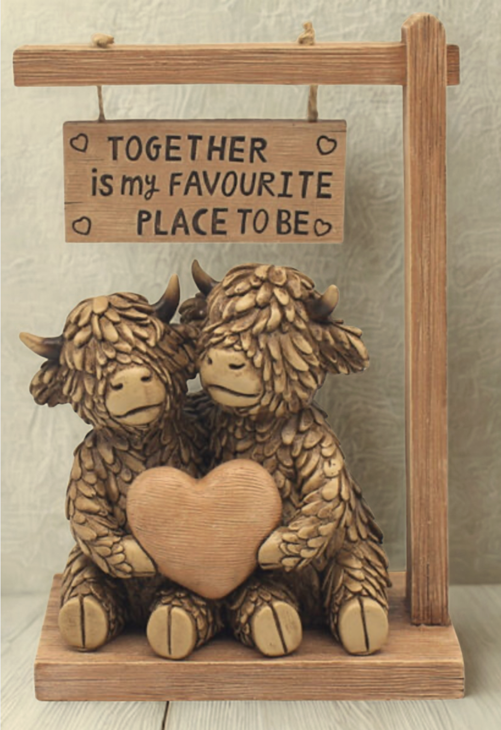 Hughie Highland Cow Together