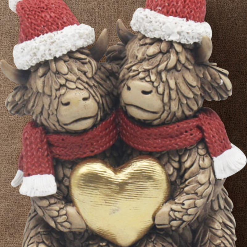 XMAS Highland Cow Couple