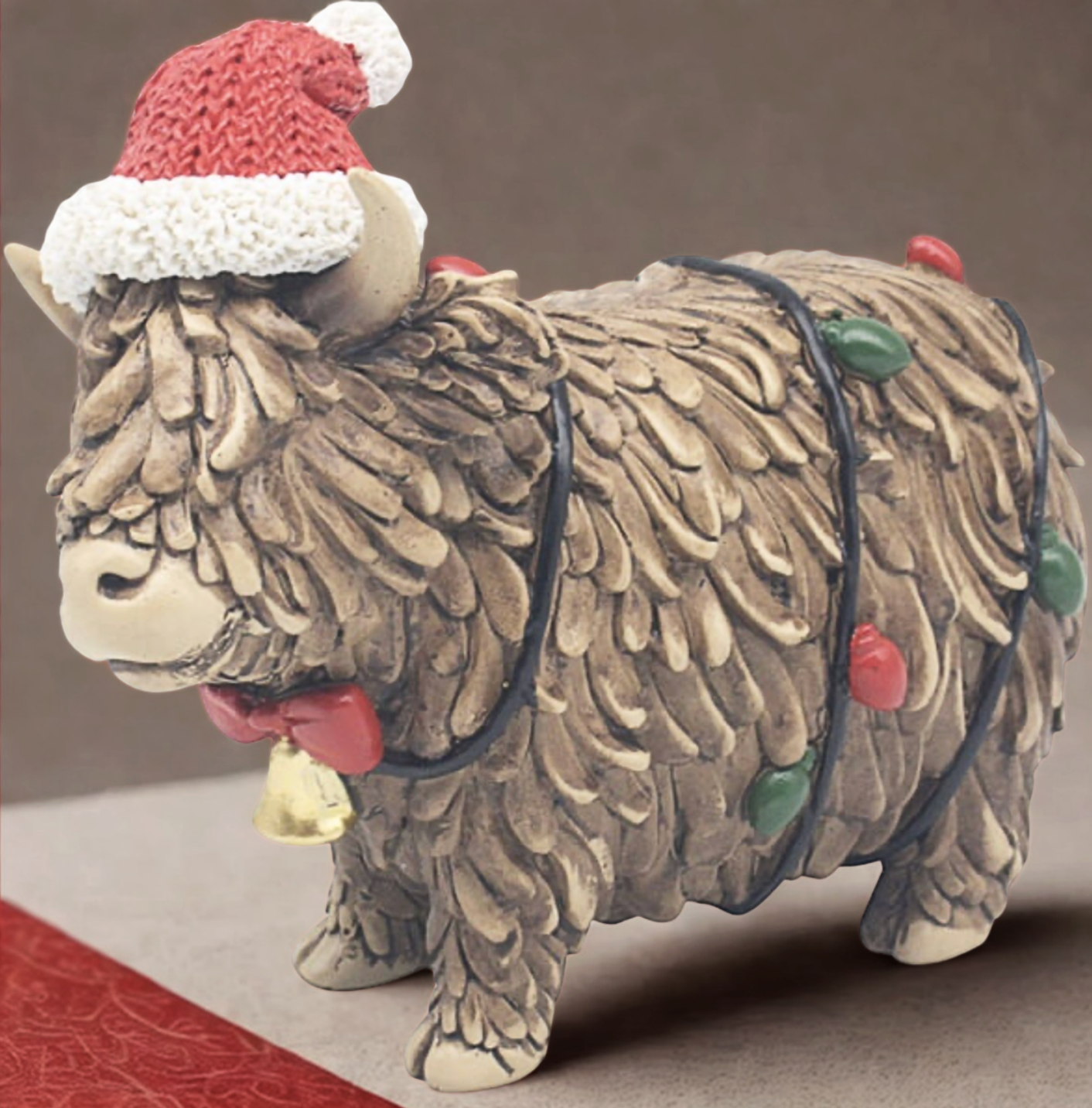 Highland Cow With Lights