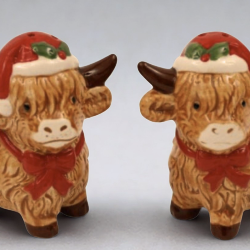 Highland Cow Salt & Pepper Set