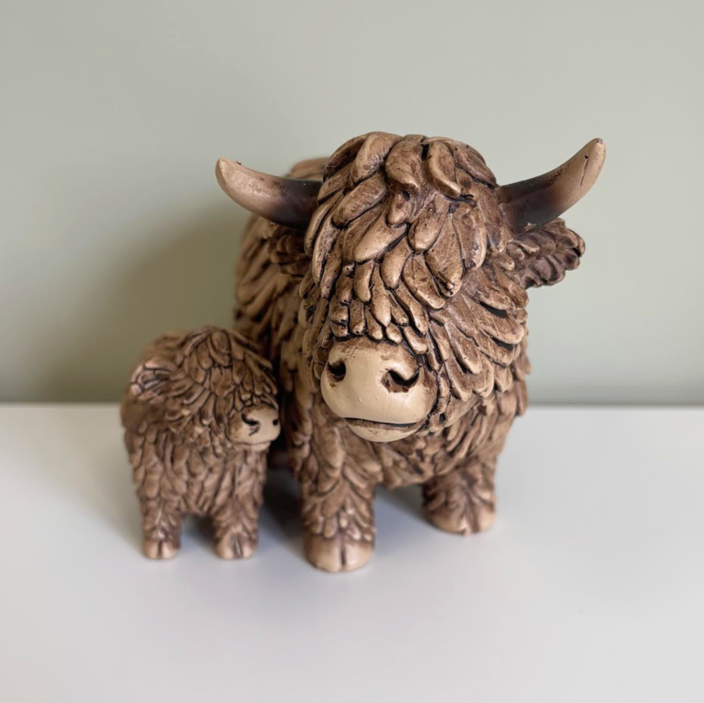 Highland Cow & Calf Small