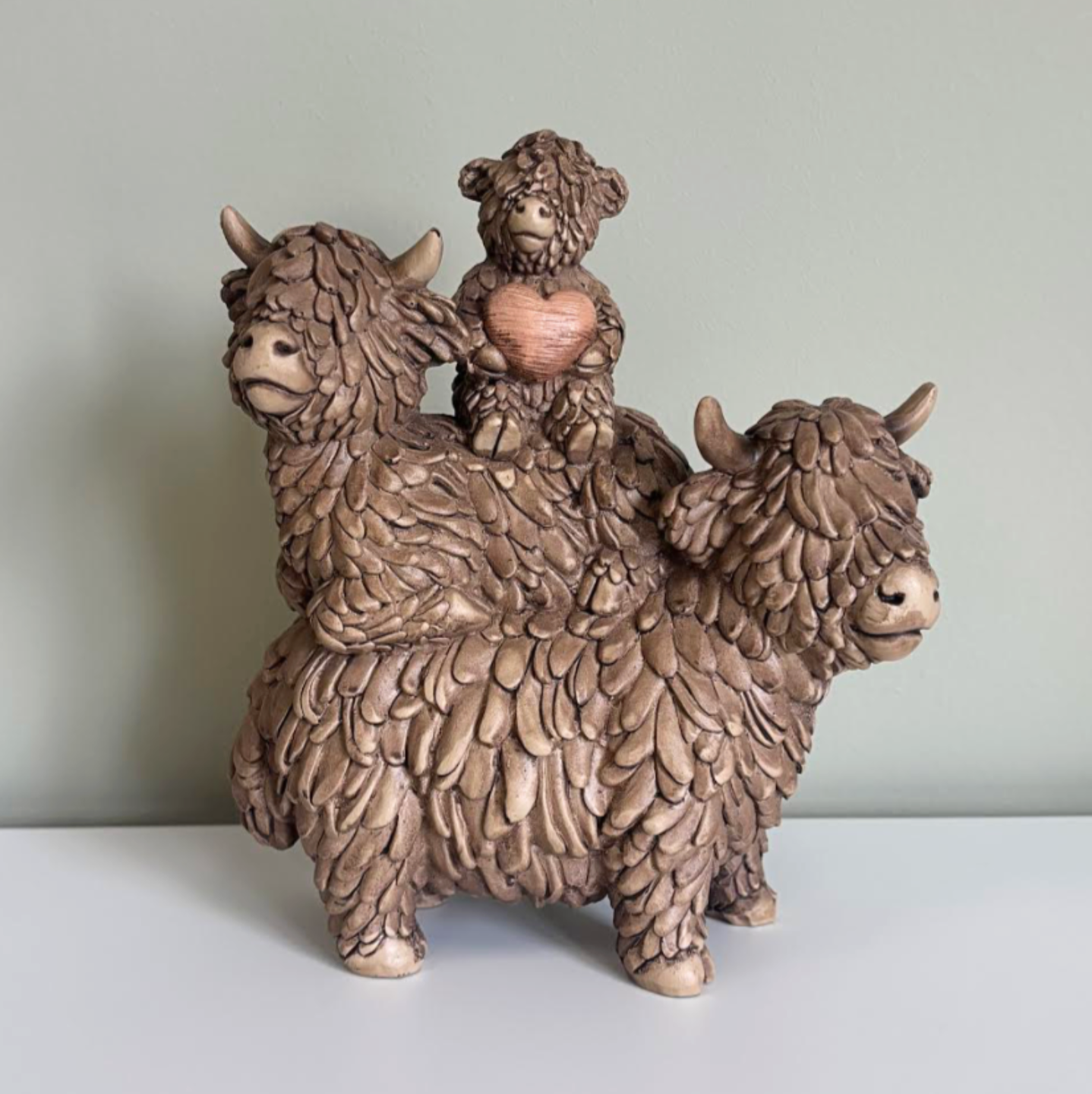 Hughie Highland Cow Family