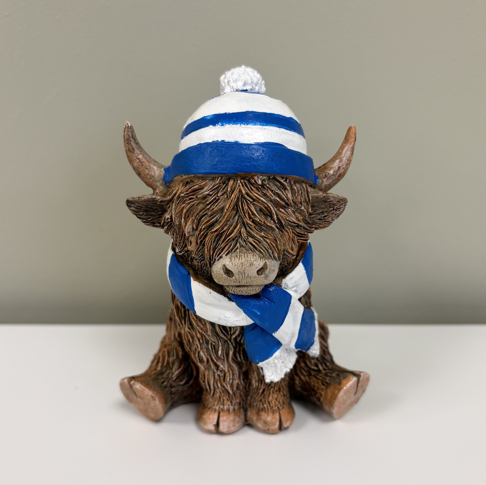 Cow With Scarf & Hat