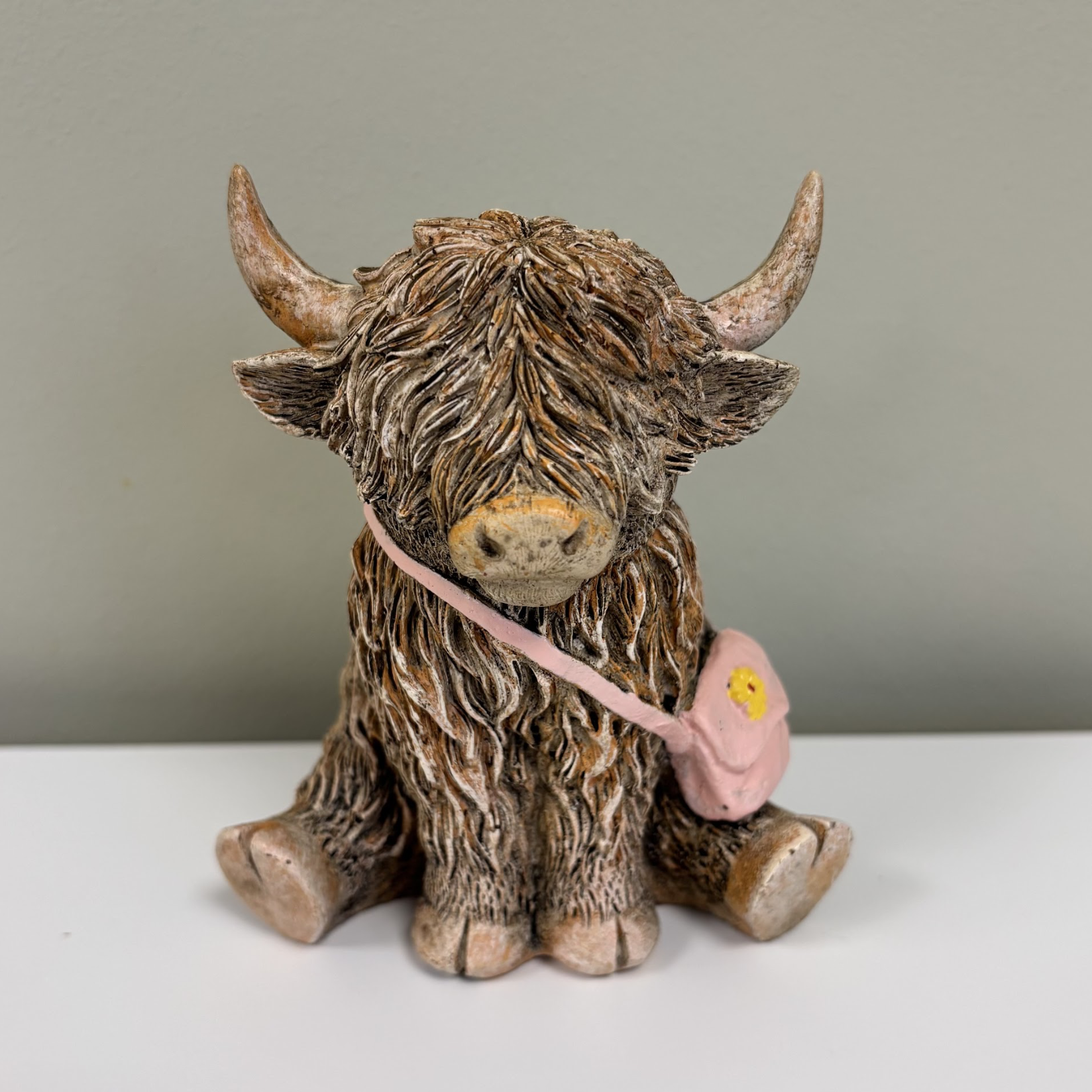 Highland Cow With Handbag