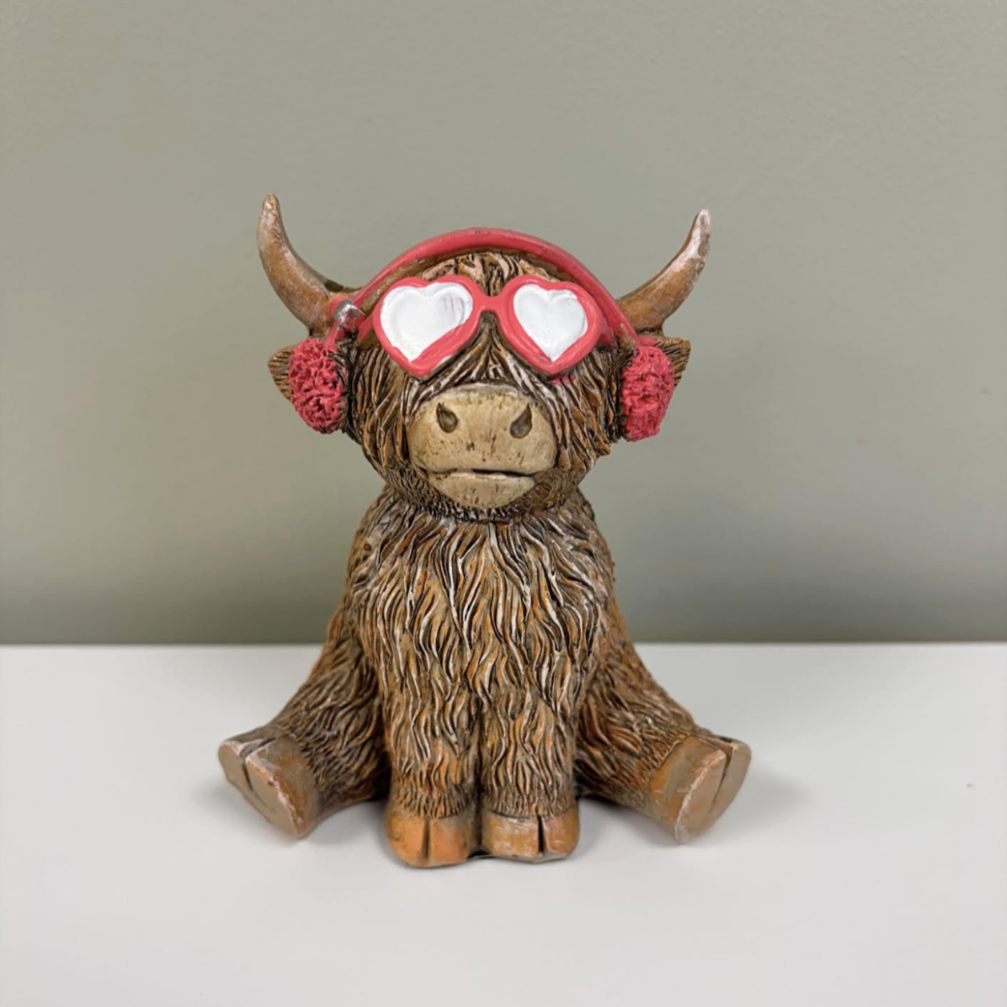 Highland Cow With Ear Moods