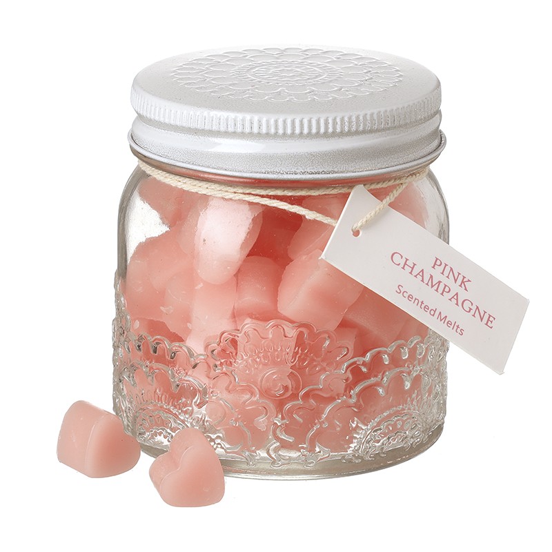 Pale Pink Melts In Glass Jar