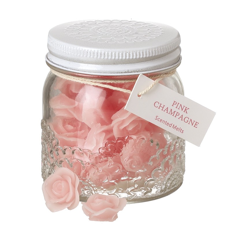 Pale Pink Petal Melts In Glass Jar