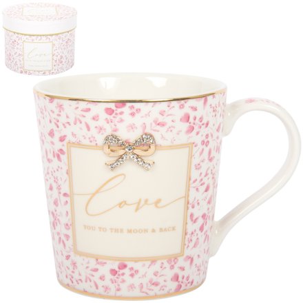 Love You Mug With Bow