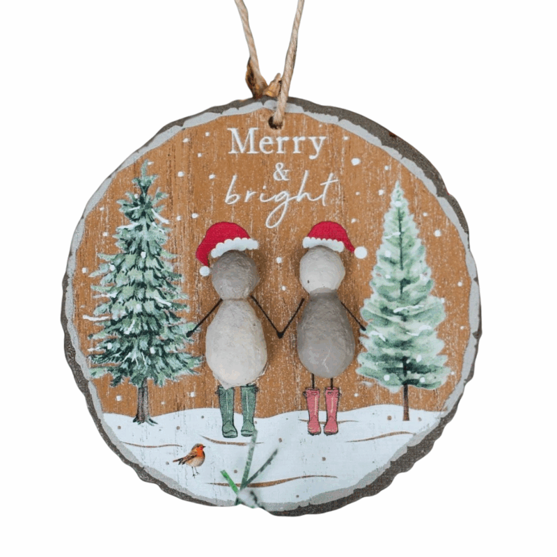 Merry & Bright Hanging Plaque