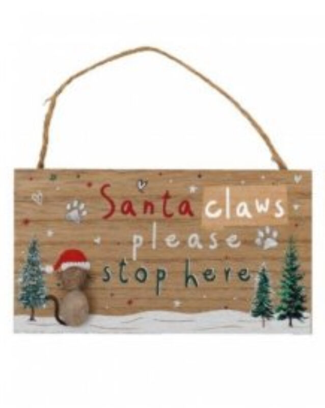 Cat Pebble Hanging Plaque