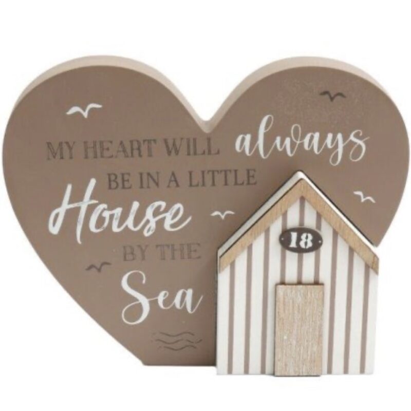 House By The Sea Wooden Plaque
