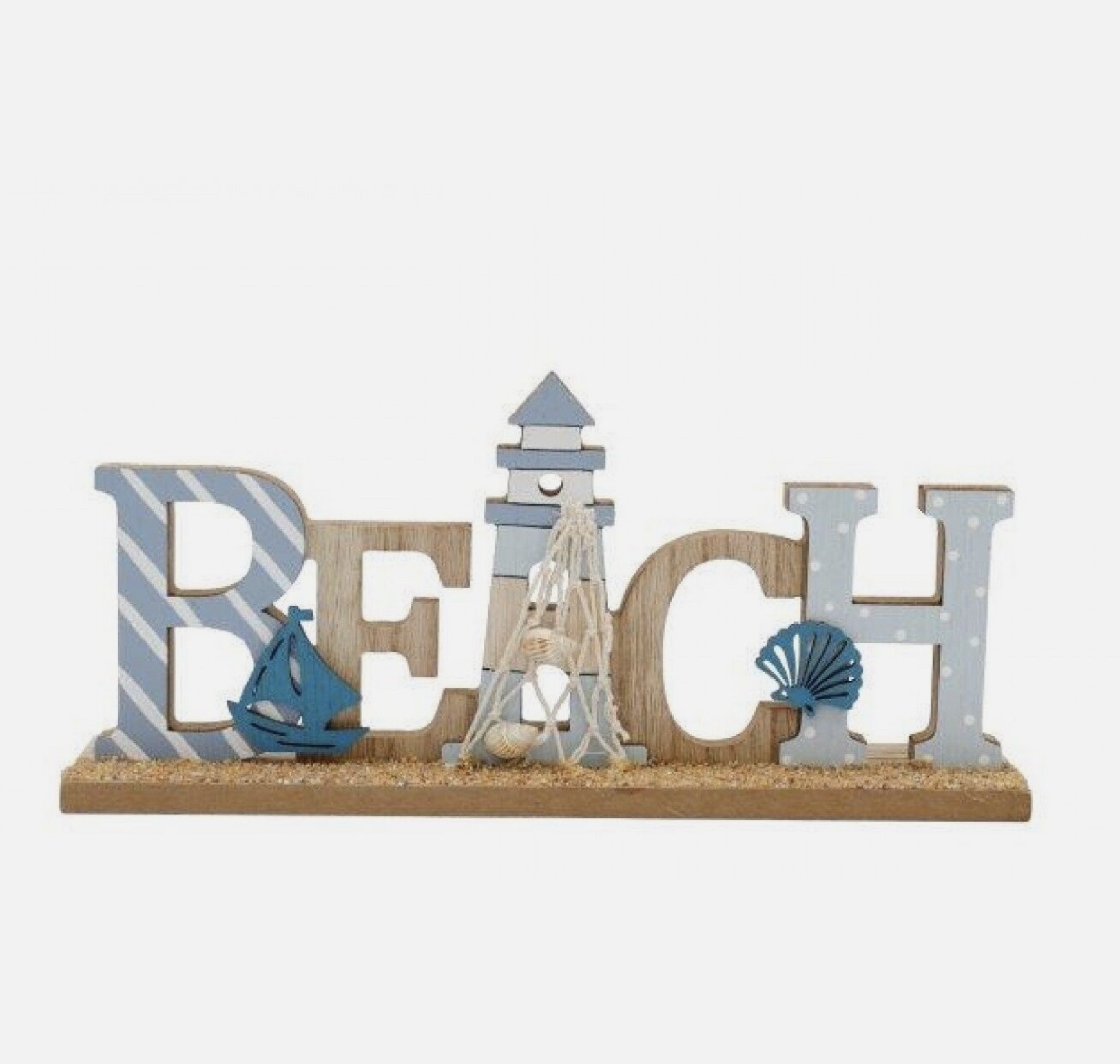 Ocean Beach Word Plaque