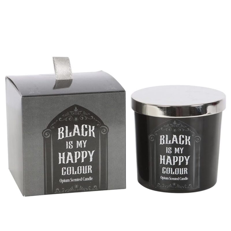Black is My Happy Colour Opium Candle