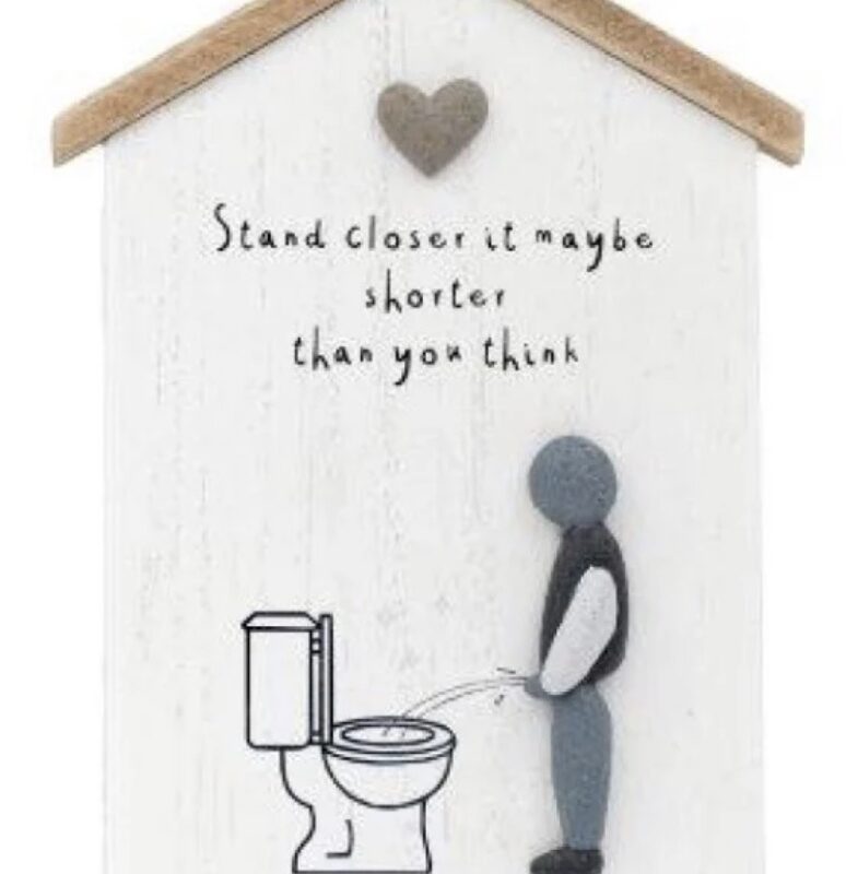 Pebble Toilet Sign