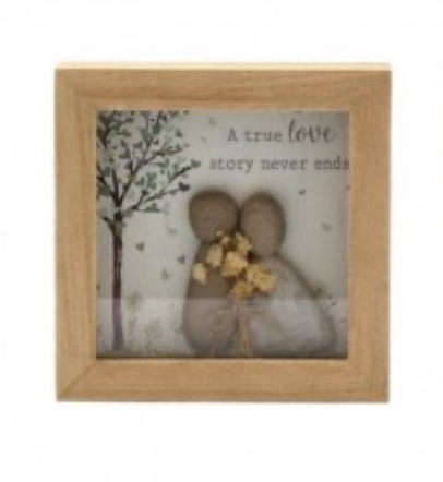 Pebble Wedding Framed Plaque