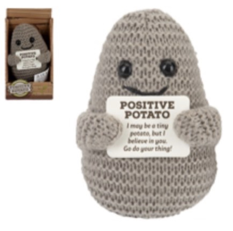 Grey Positive Potato Doll