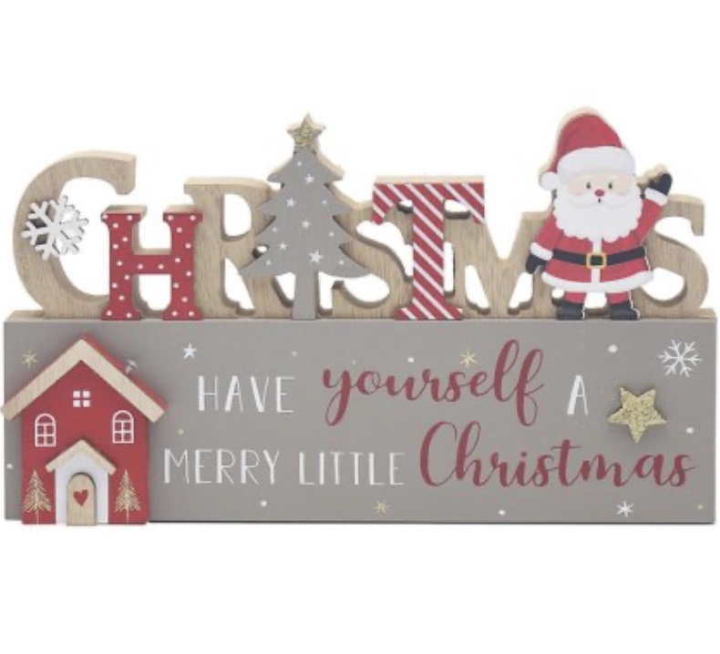 Santa Christmas Plaque