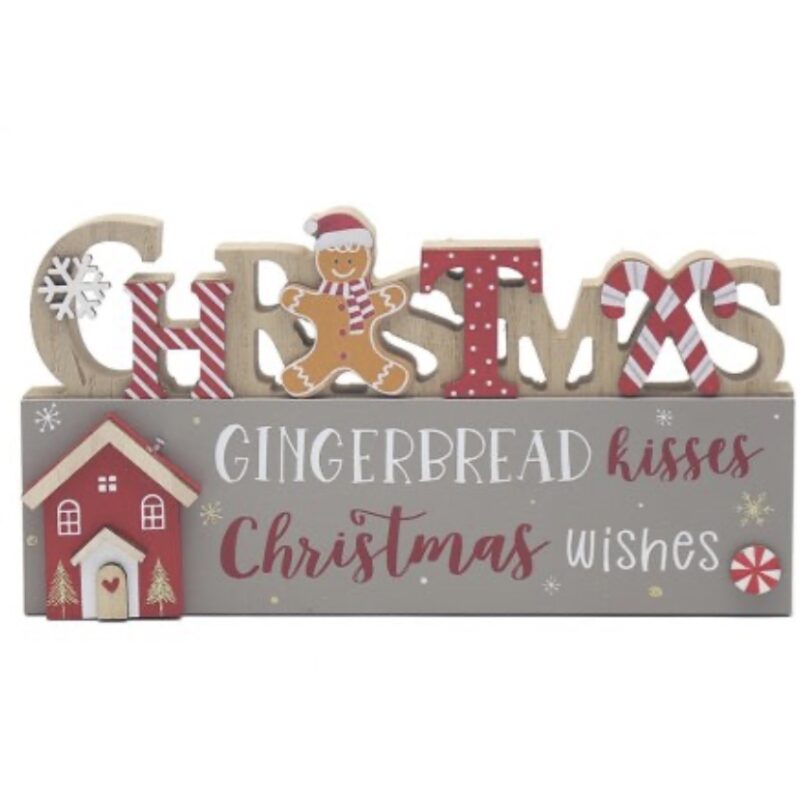 Gingerbread Christmas Plaque