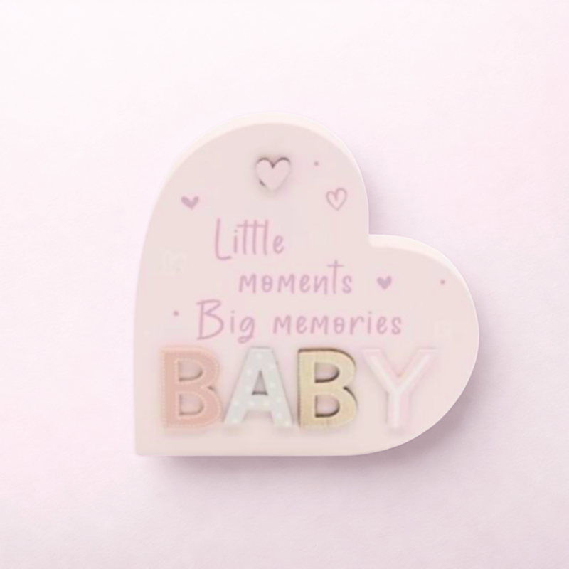 Heart Plaque Pink