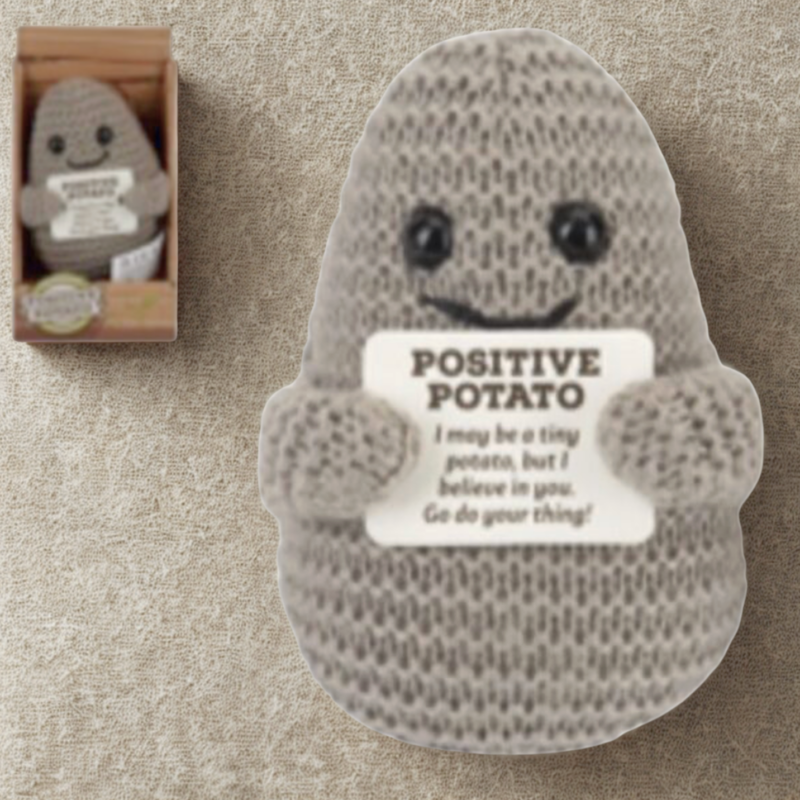 Grey Positive Potato Doll