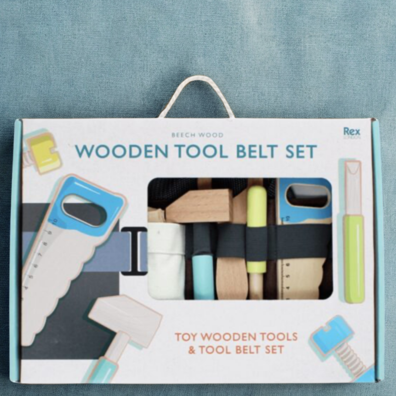 Wooden Tool Belt Set