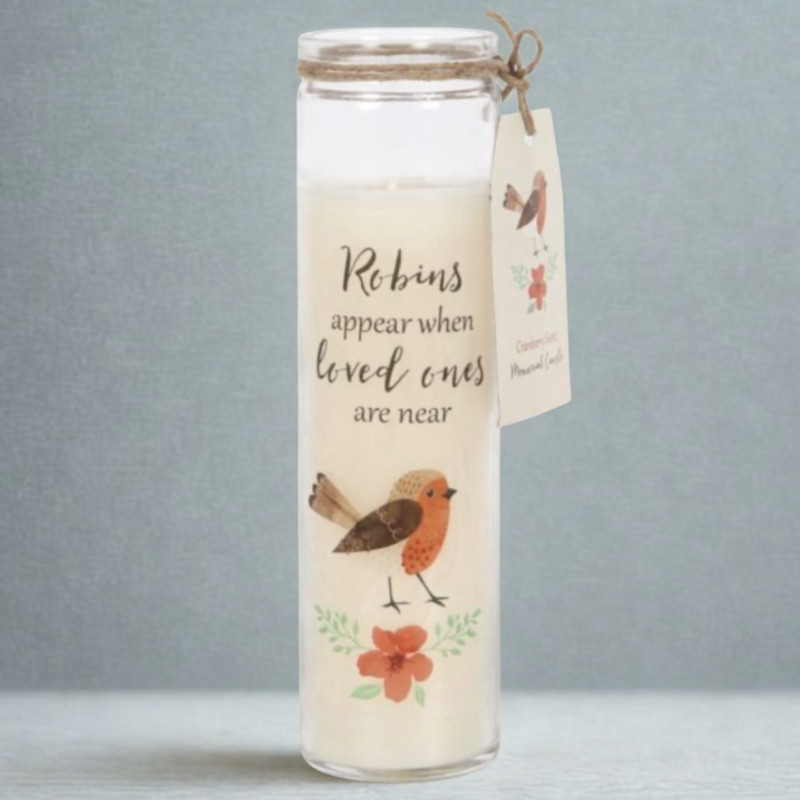 Robins Appear Tube Candle