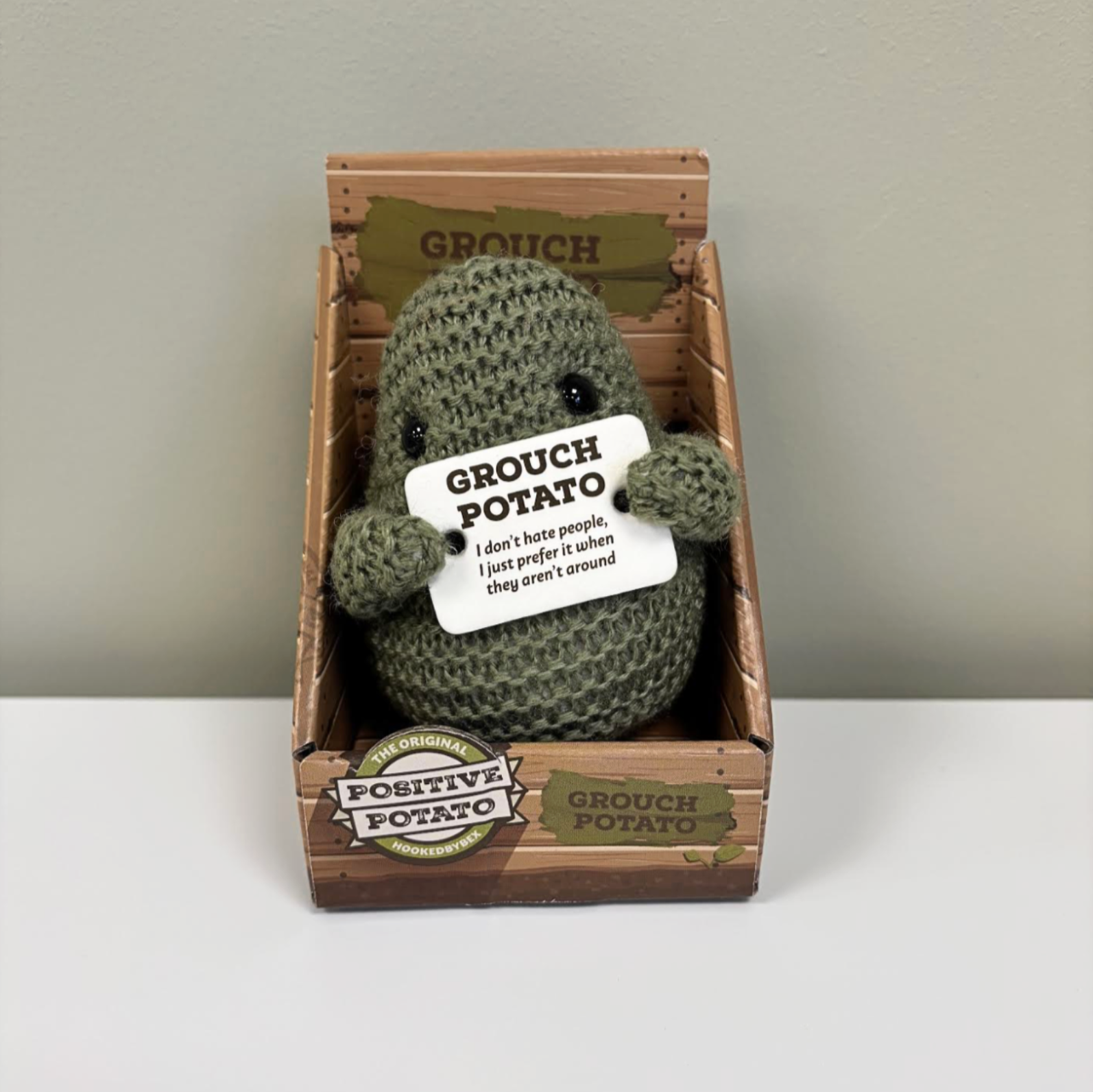 Grey Grouch Potato Doll