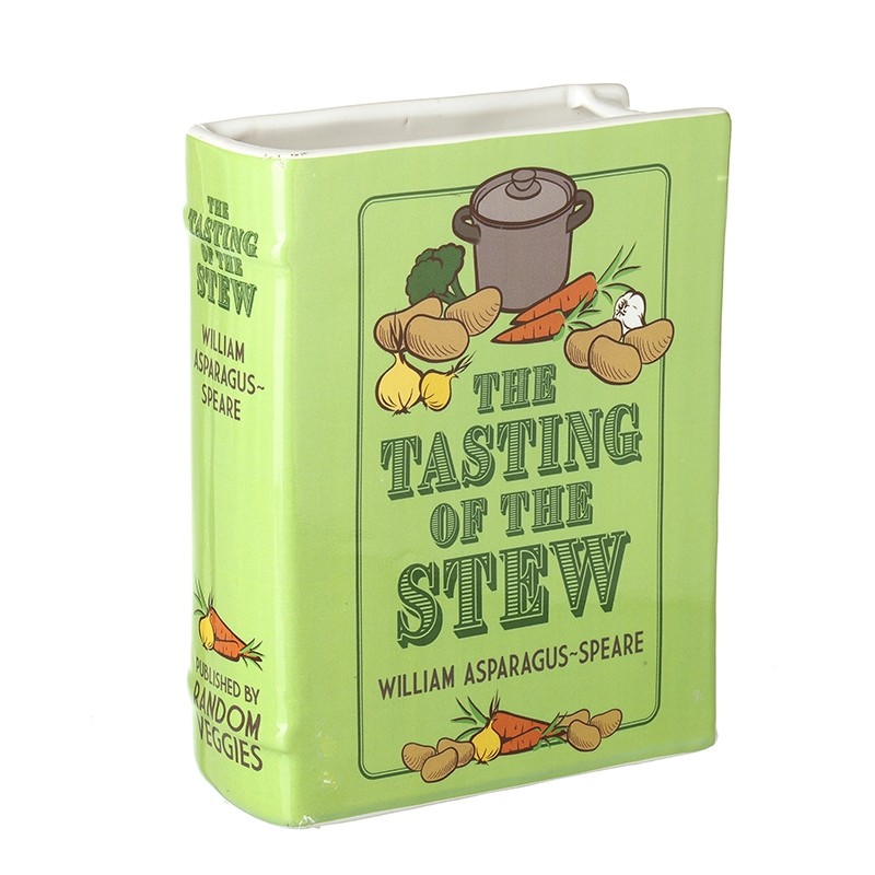 Ceramic Tasting Stew Cookbook Vase