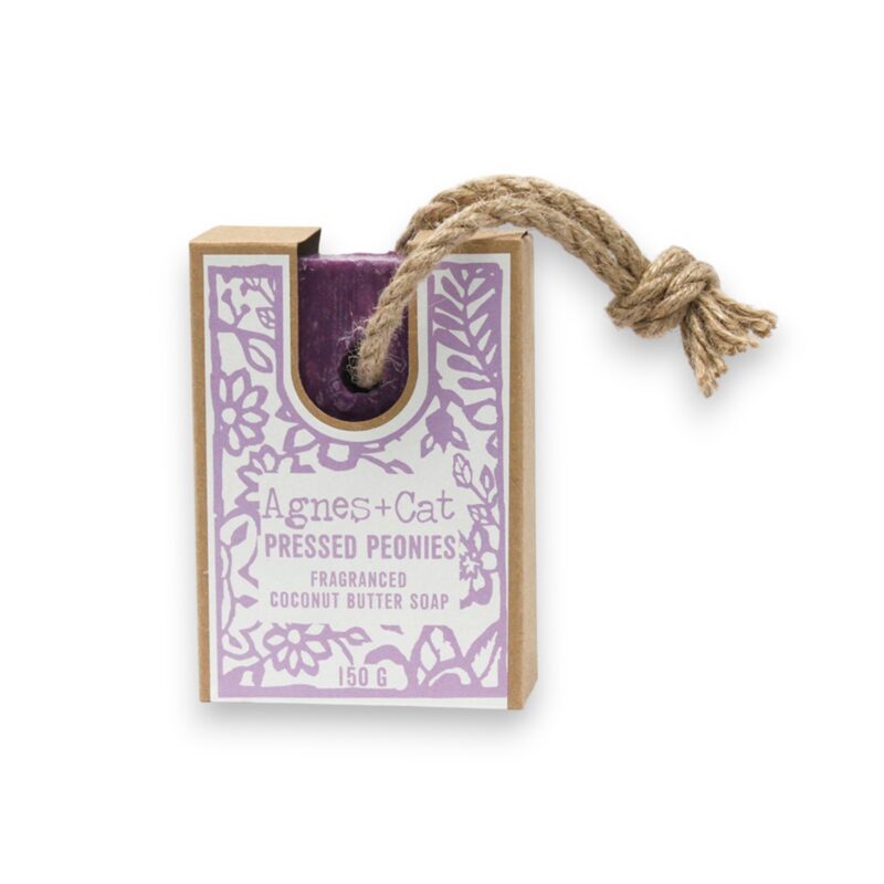Pressed Peonie Soap On A Rope