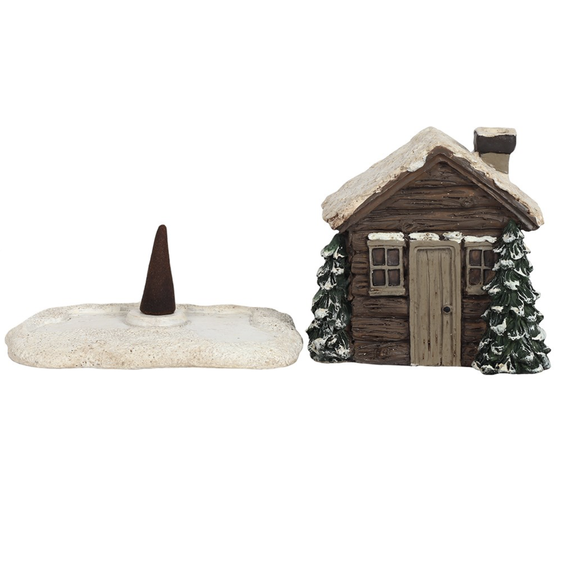 Log Cabin Incense Cone Burner - Image 3