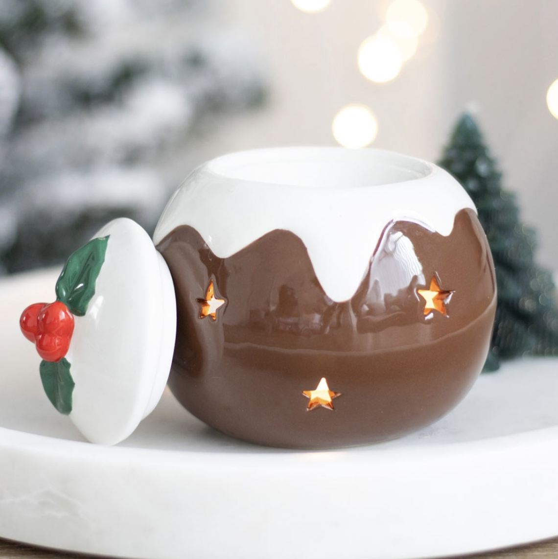 Christmas Pudding Oil Burner - Image 2