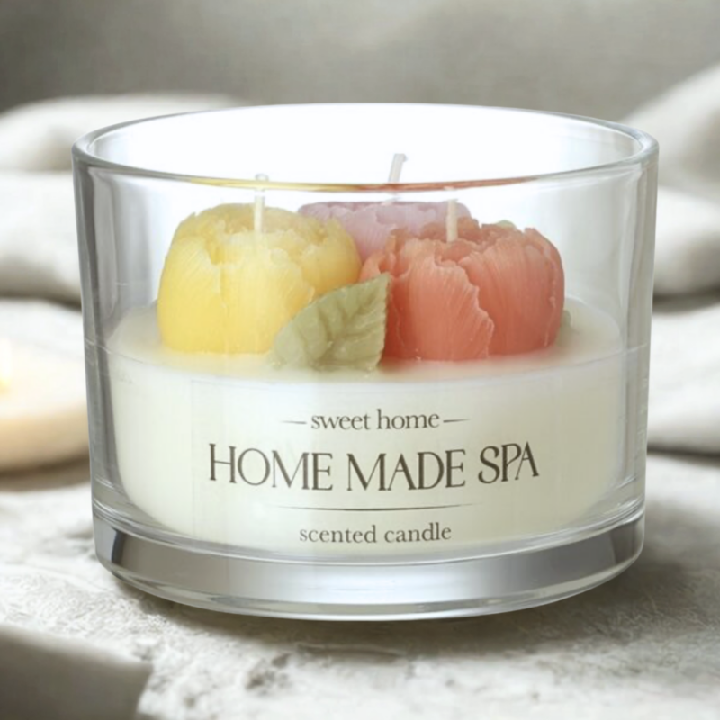 Floral 3 Wick Candle