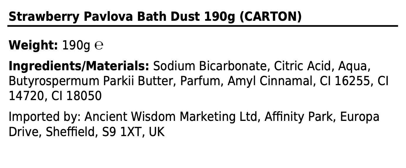 Strawberry Pavlova Bath Dust - Image 2