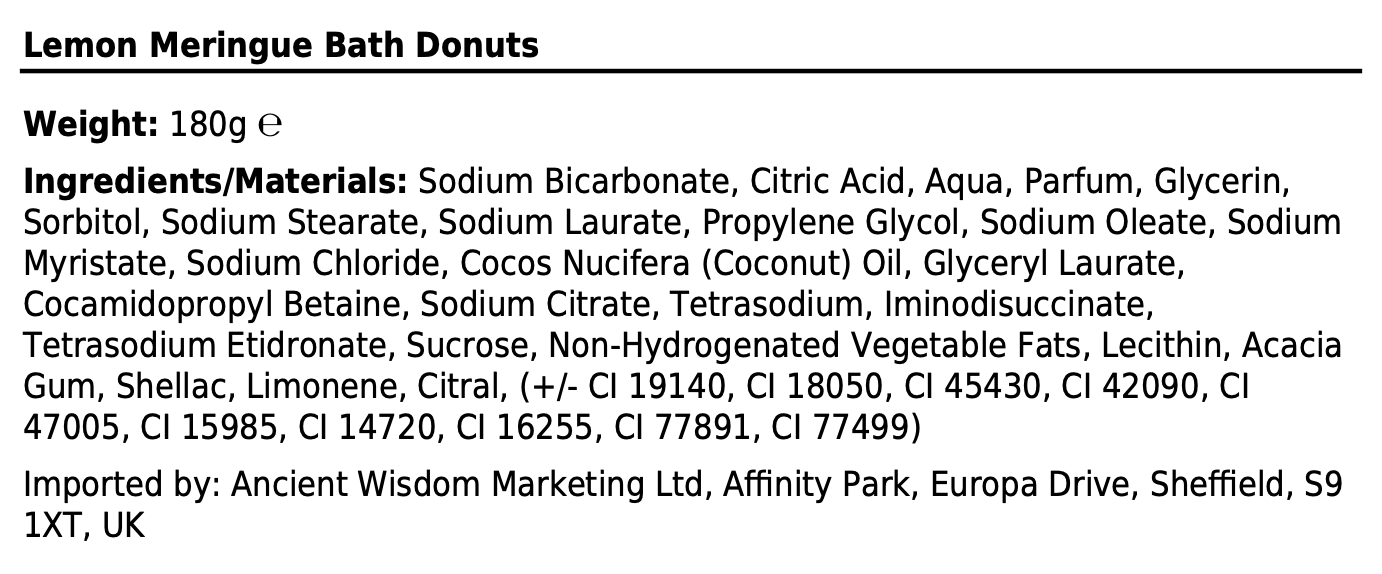 Lemon Meringue Bath Donut - Image 2